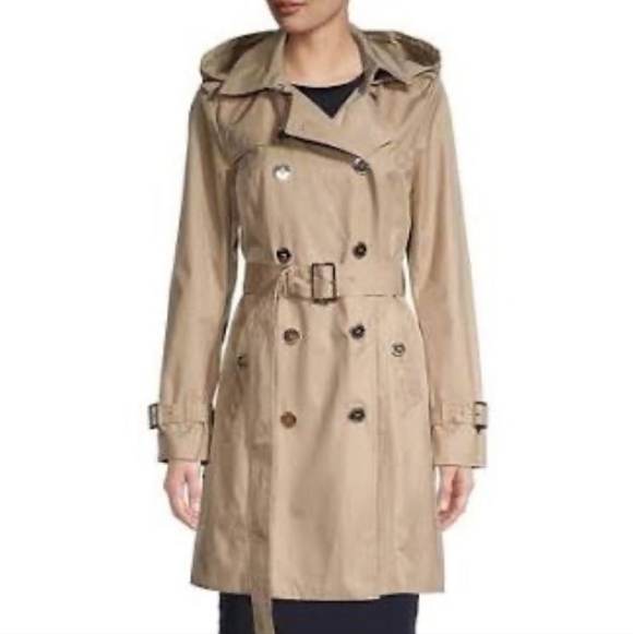 MICHAEL Michael Kors Jackets & Blazers - Michael Michael Kors Beige Double-Breasted Trench Coat, Women's Medium